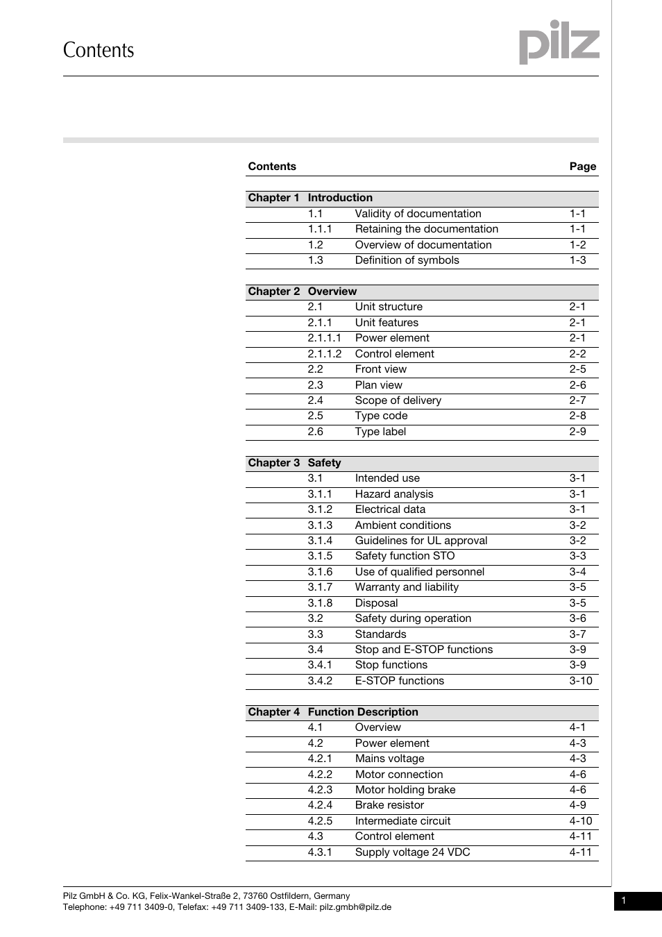 Pilz PMCprotego D.72/000/0/0/2/208-480VAC User Manual | Page 3 / 209