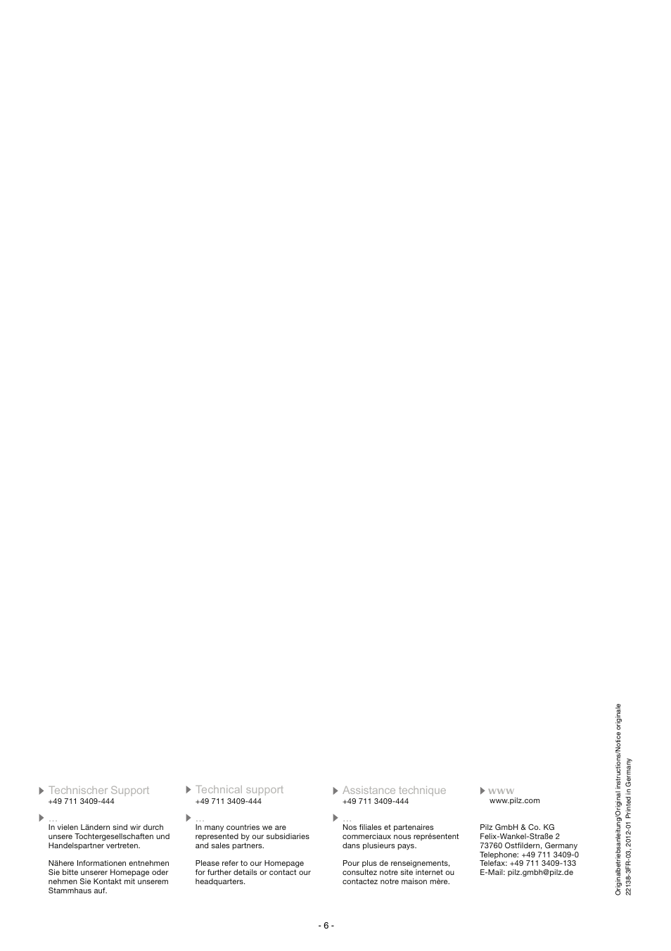 Pilz SET3.1: PIT es3.1 / 2 n/c User Manual | Page 6 / 6