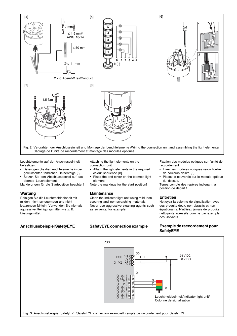 Wartung, Maintenance, Entretien | Pilz PIT si 3.1 User Manual | Page 3 / 4