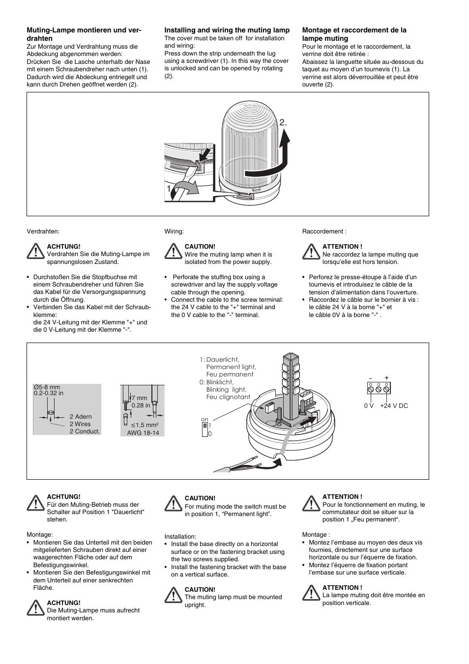 Pilz PIT si2.1 LED muting lamp User Manual | Page 2 / 4