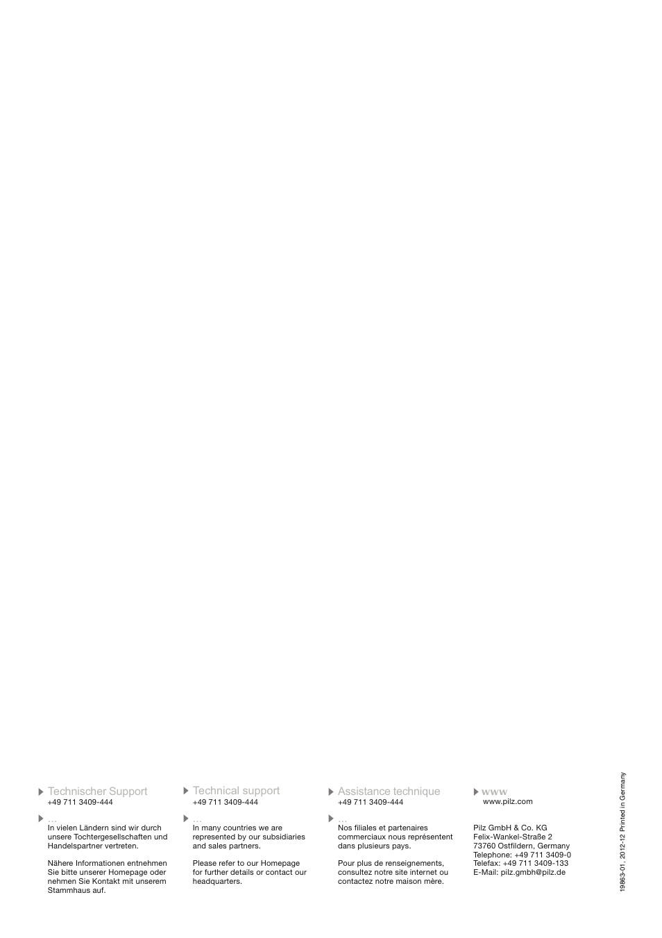Pilz Support PMI 4th Generation User Manual | Page 2 / 2