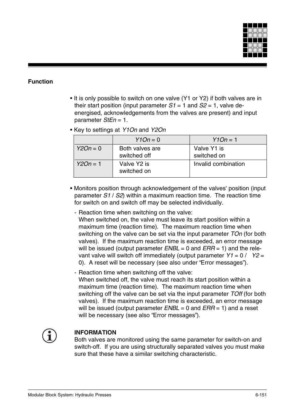 Function | Pilz PSS SB HYD, Basic license User Manual | Page 213 / 308