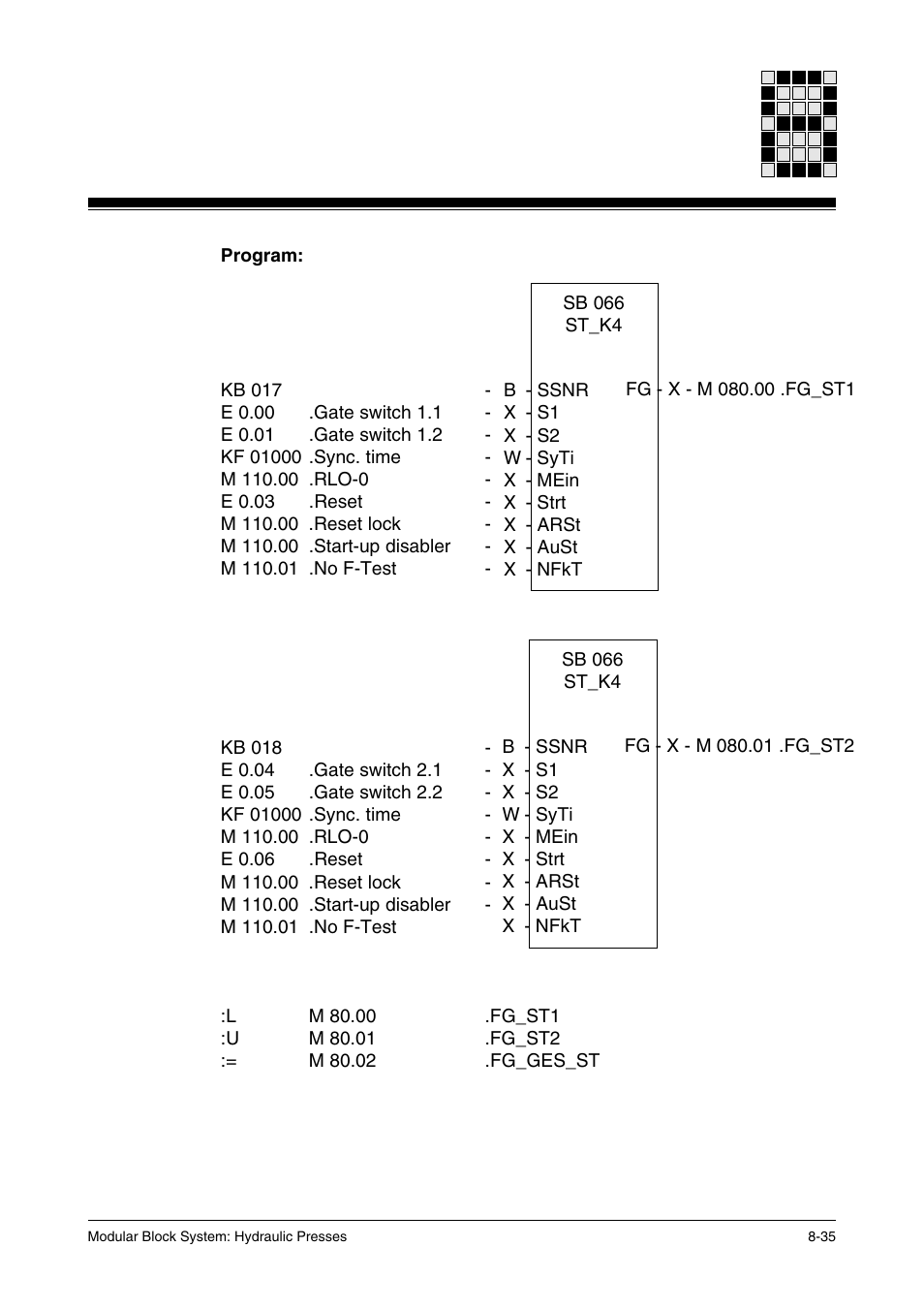 Pilz PSS SB HYD, Basic license User Manual | Page 271 / 308
