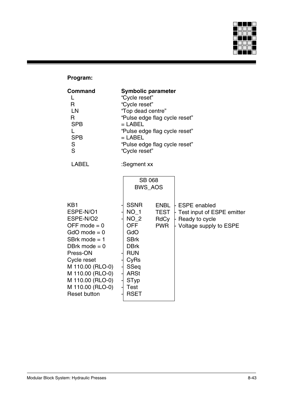 Pilz PSS SB HYD, Basic license User Manual | Page 279 / 308