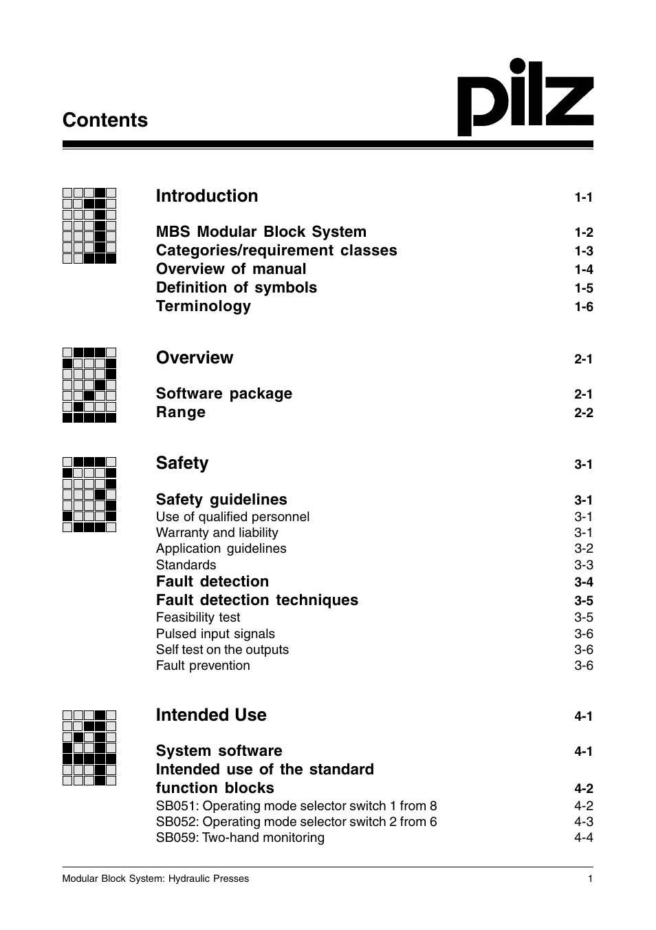 Pilz PSS SB HYD, Basic license User Manual | Page 3 / 308