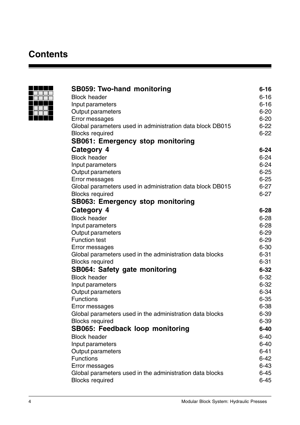 Pilz PSS SB HYD, Basic license User Manual | Page 6 / 308