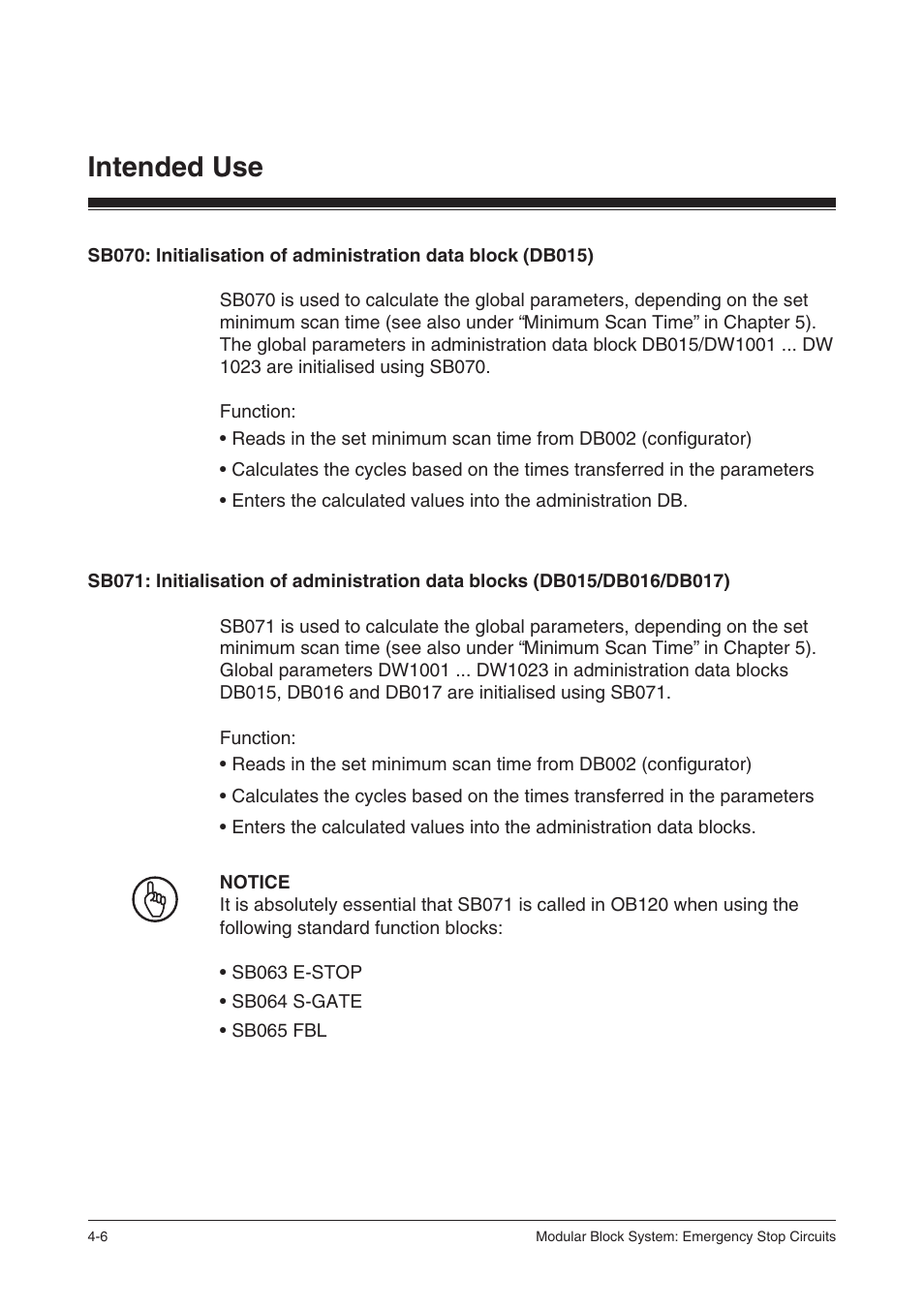 Intended use | Pilz PSS SB NOT, Basic license User Manual | Page 28 / 112