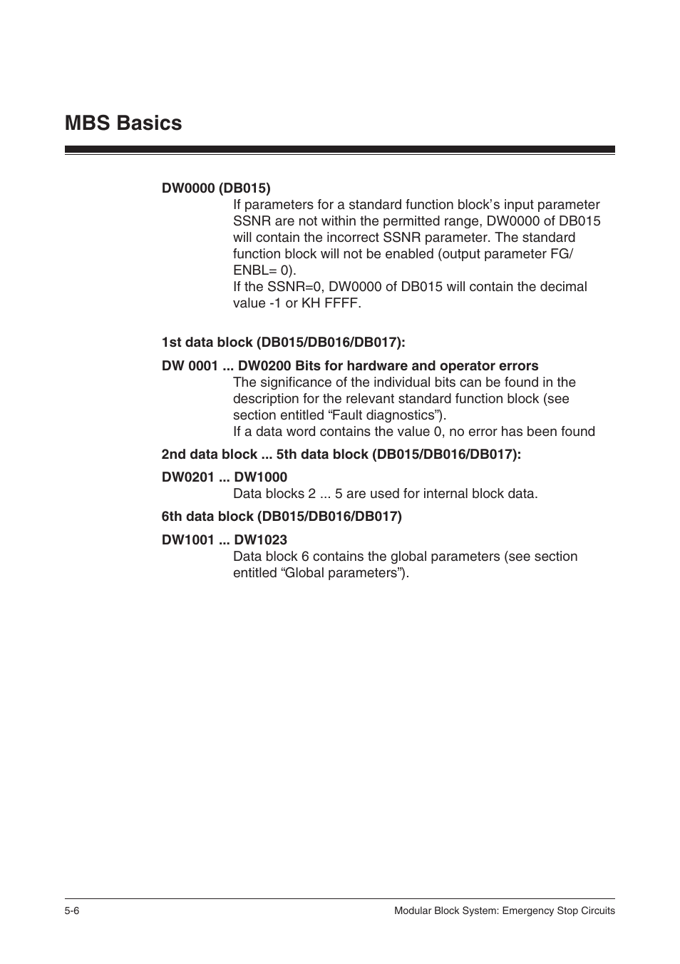 Mbs basics | Pilz PSS SB NOT, Basic license User Manual | Page 34 / 112