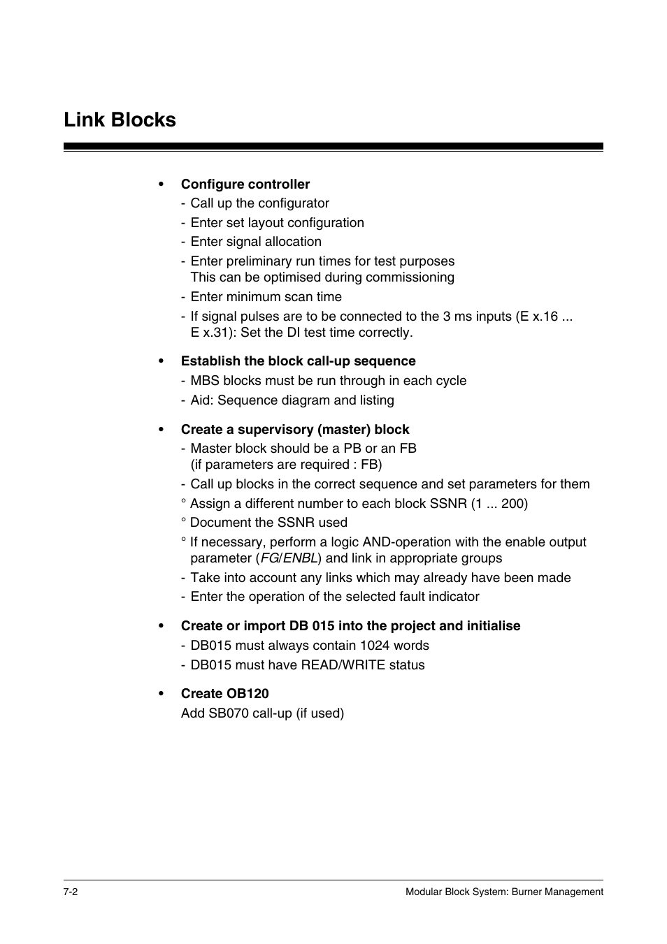 Link blocks | Pilz PSS SB FT, Basic license User Manual | Page 162 / 191