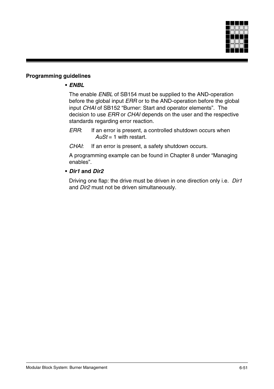 Programming guidelines | Pilz PSS SB FT, Basic license User Manual | Page 95 / 191