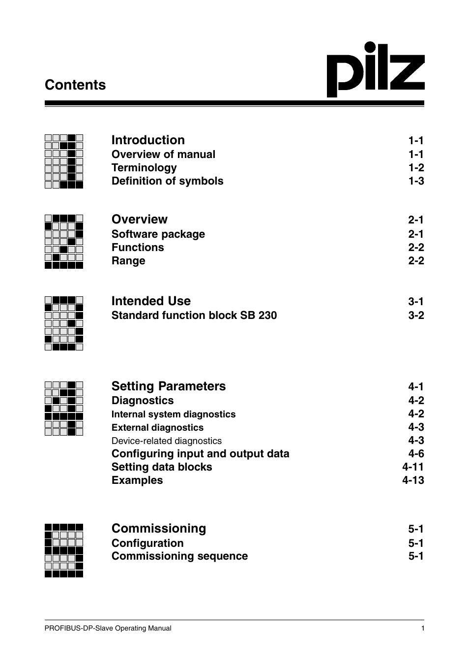 Pilz ST SB DP S, SW paket PROFIBUS-DP User Manual | Page 3 / 43
