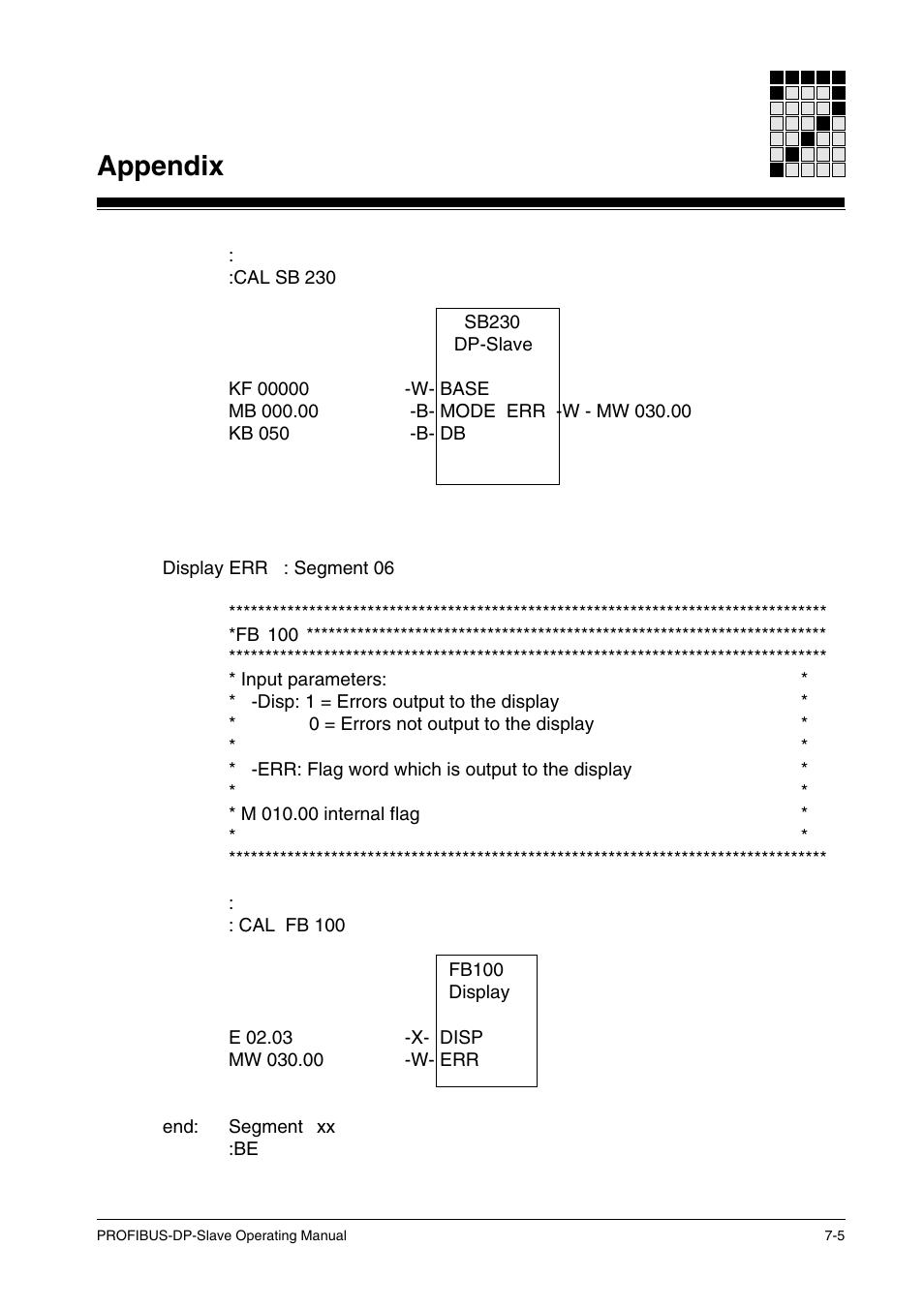 Appendix | Pilz ST SB DP S, SW paket PROFIBUS-DP User Manual | Page 41 / 43