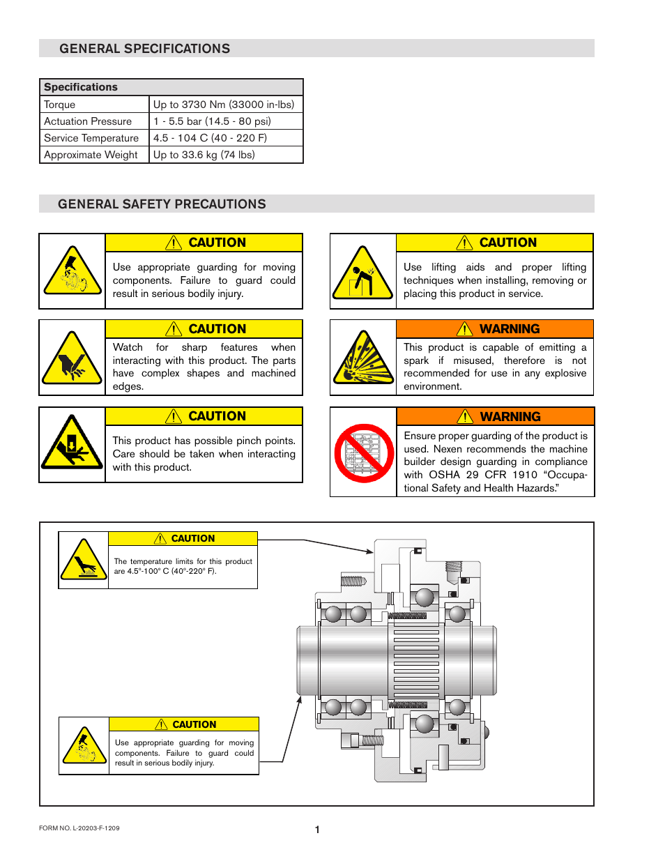 Nexen 5H30P-E 913005 User Manual | Page 4 / 14