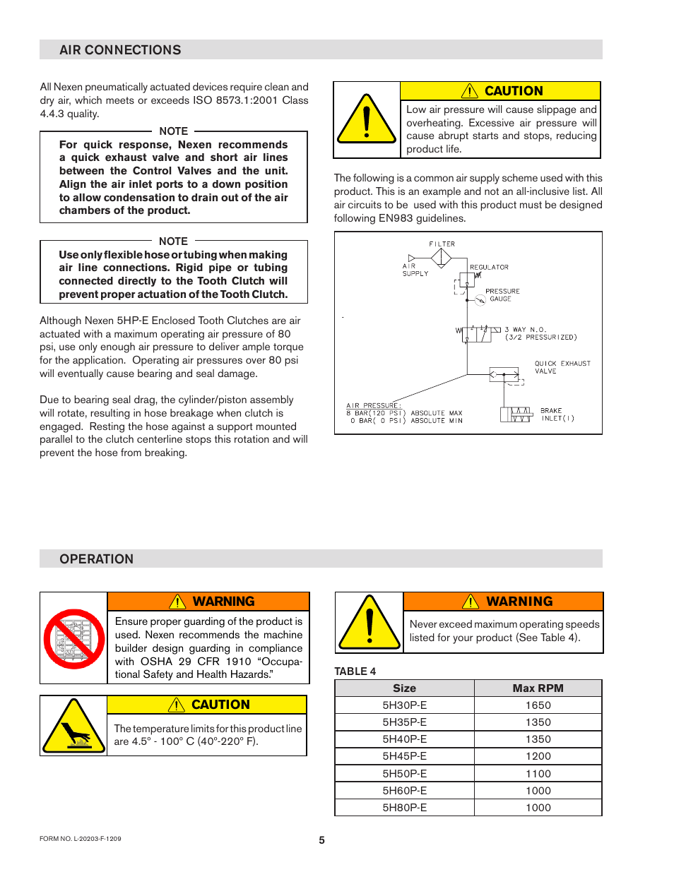 Nexen 5H30P-E 913005 User Manual | Page 8 / 14