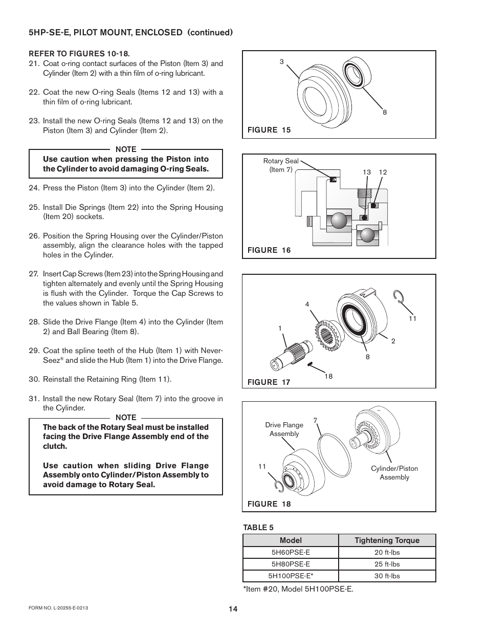 Nexen 5H45PSE 910225 User Manual | Page 14 / 19