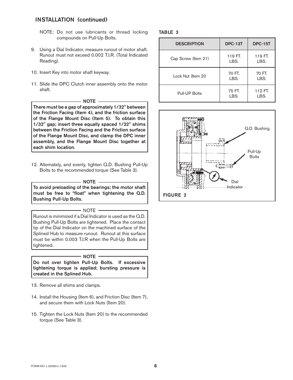 Installation (continued) | Nexen DPC-13T 962200 User Manual | Page 6 / 16