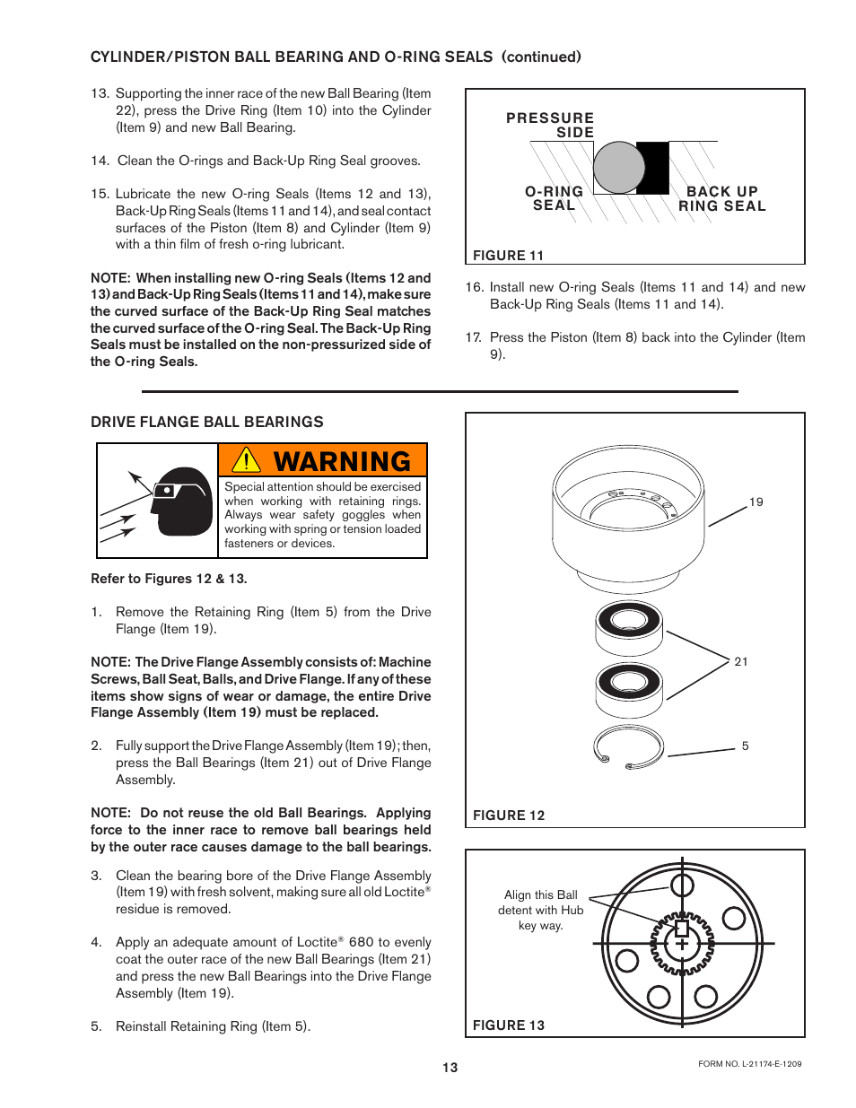 Warning | Nexen TL50A/4-E 803017 User Manual | Page 13 / 18