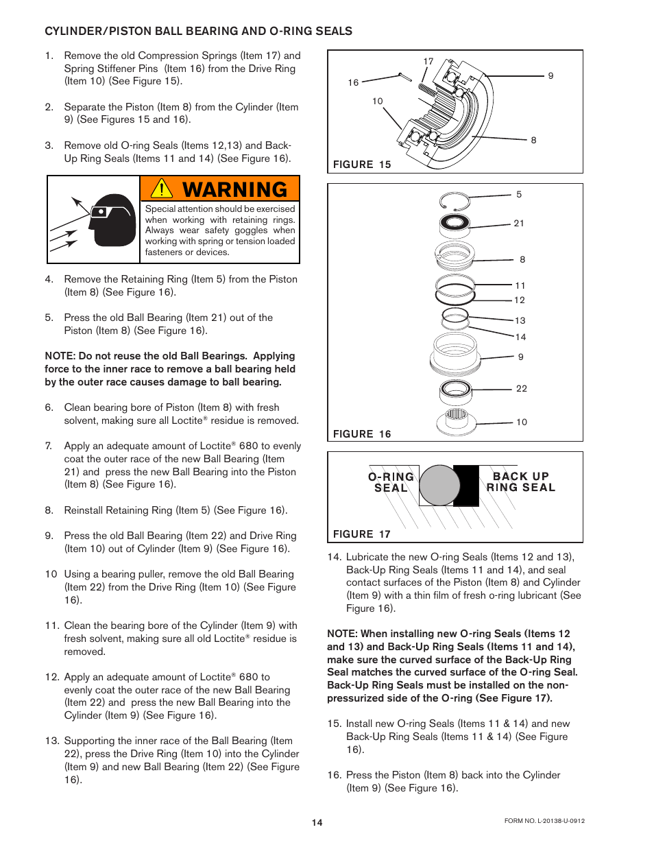 Warning | Nexen TL60-A 951243 User Manual | Page 14 / 19