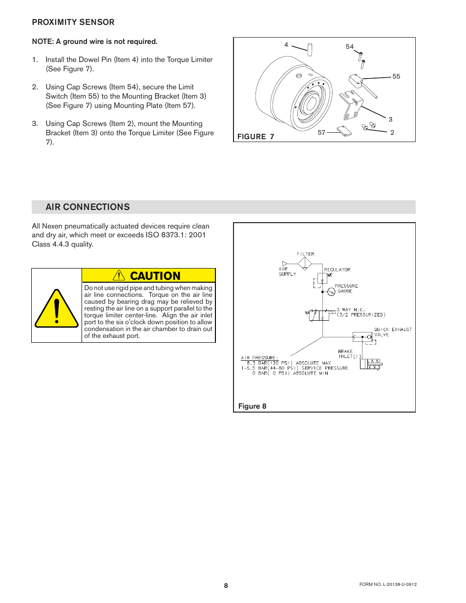 Caution | Nexen TL60-A 951243 User Manual | Page 8 / 19