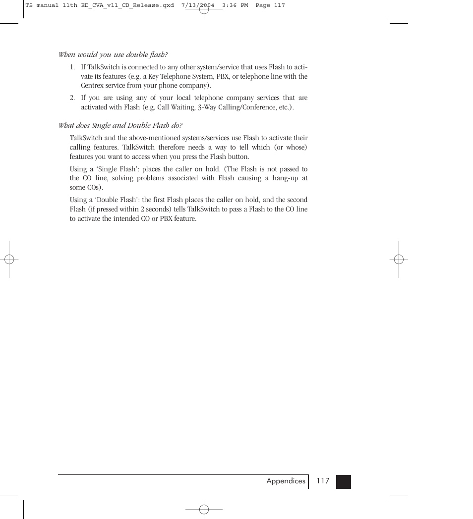 Talkswitch 48-CVA User Manual | Page 123 / 148