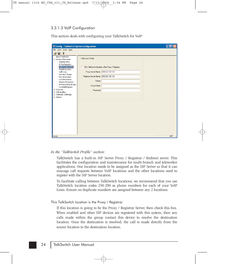 Talkswitch 48-CVA User Manual | Page 34 / 148