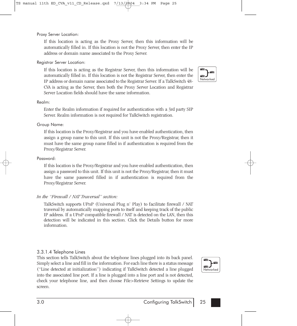 Talkswitch 48-CVA User Manual | Page 35 / 148