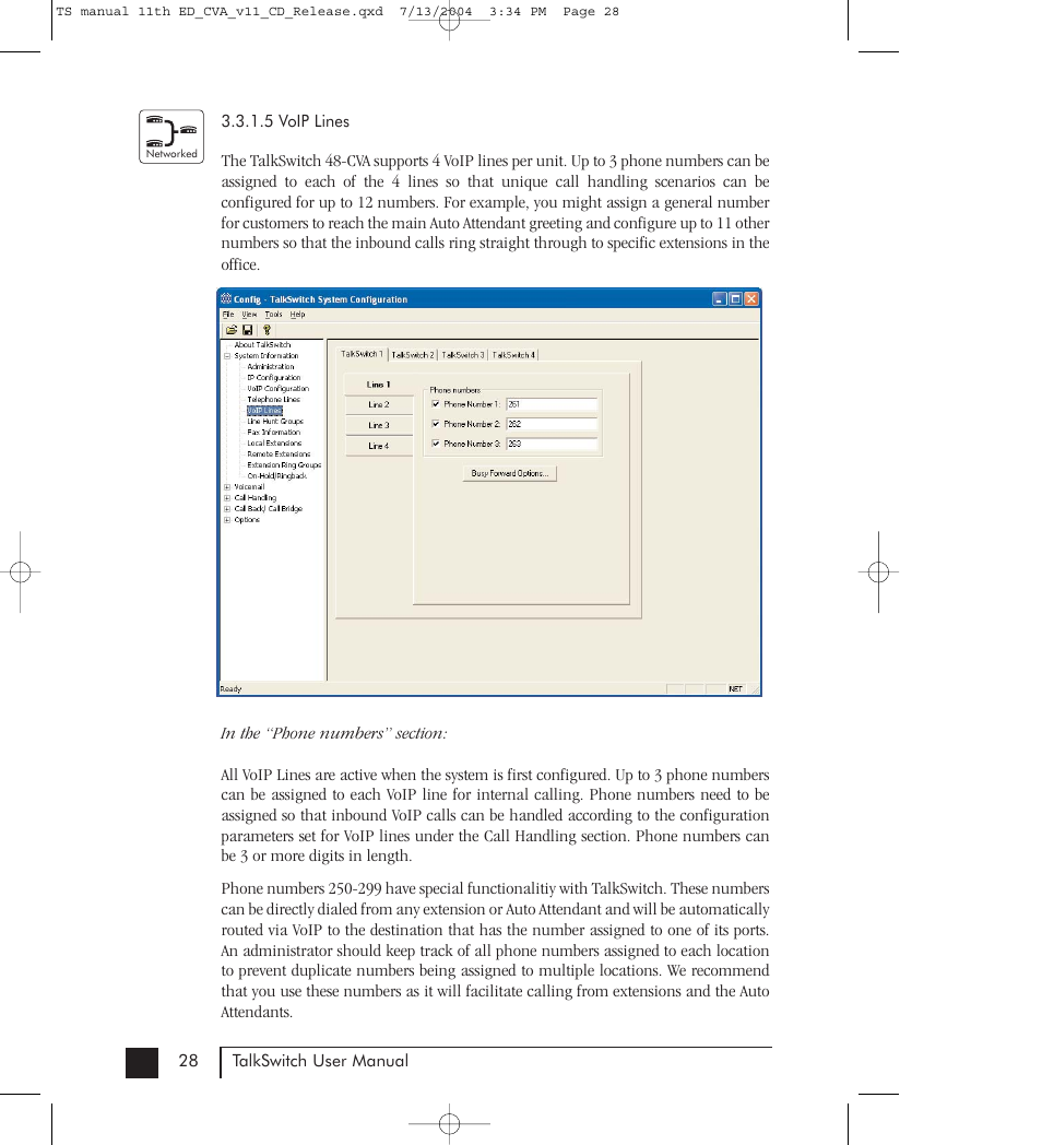 Talkswitch 48-CVA User Manual | Page 38 / 148