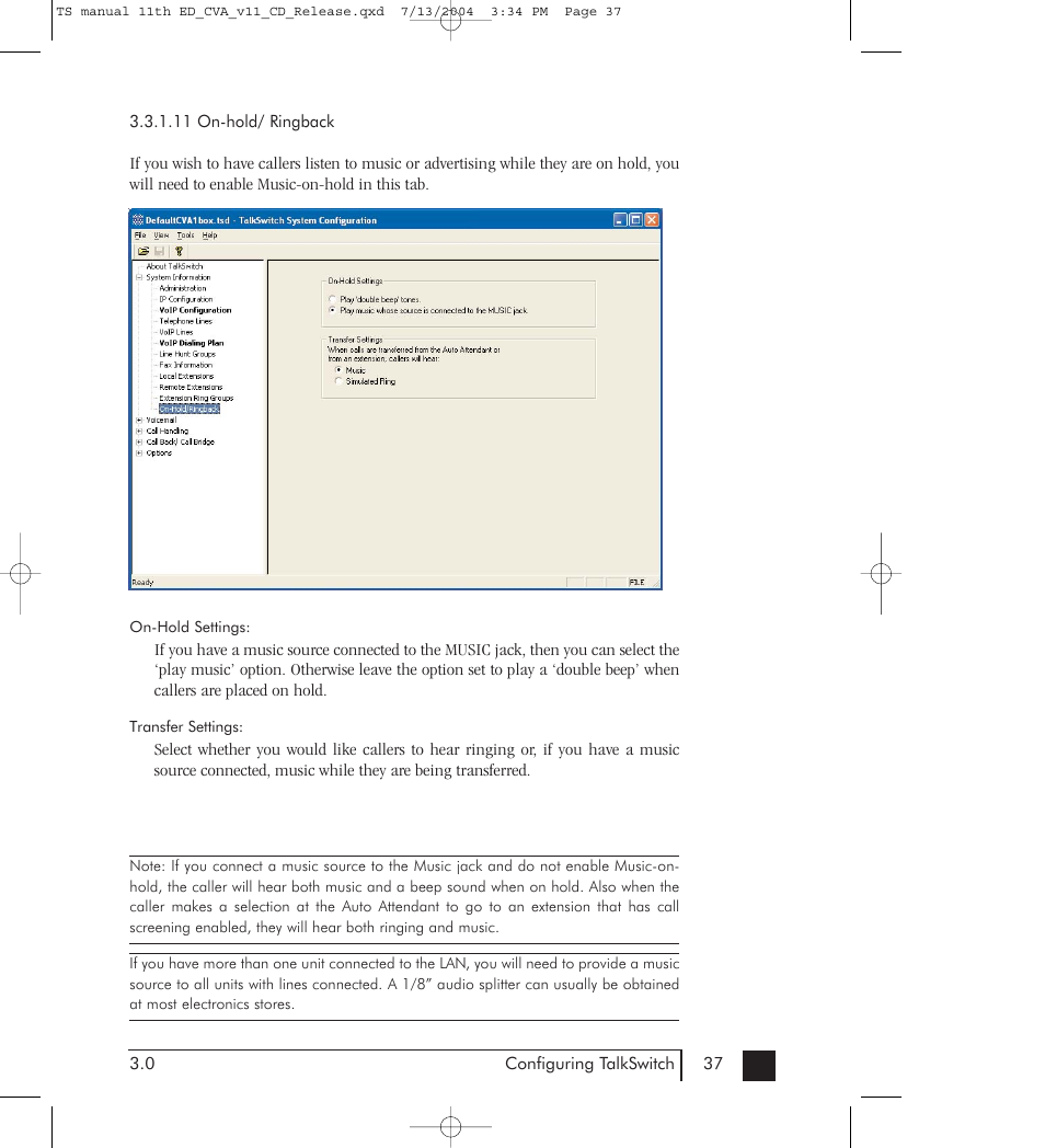 Talkswitch 48-CVA User Manual | Page 47 / 148