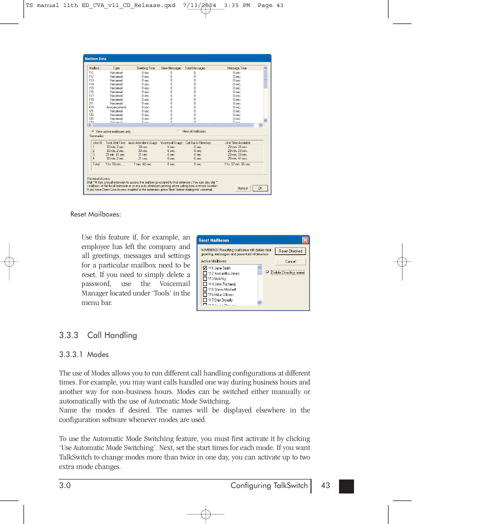 Talkswitch 48-CVA User Manual | Page 53 / 148