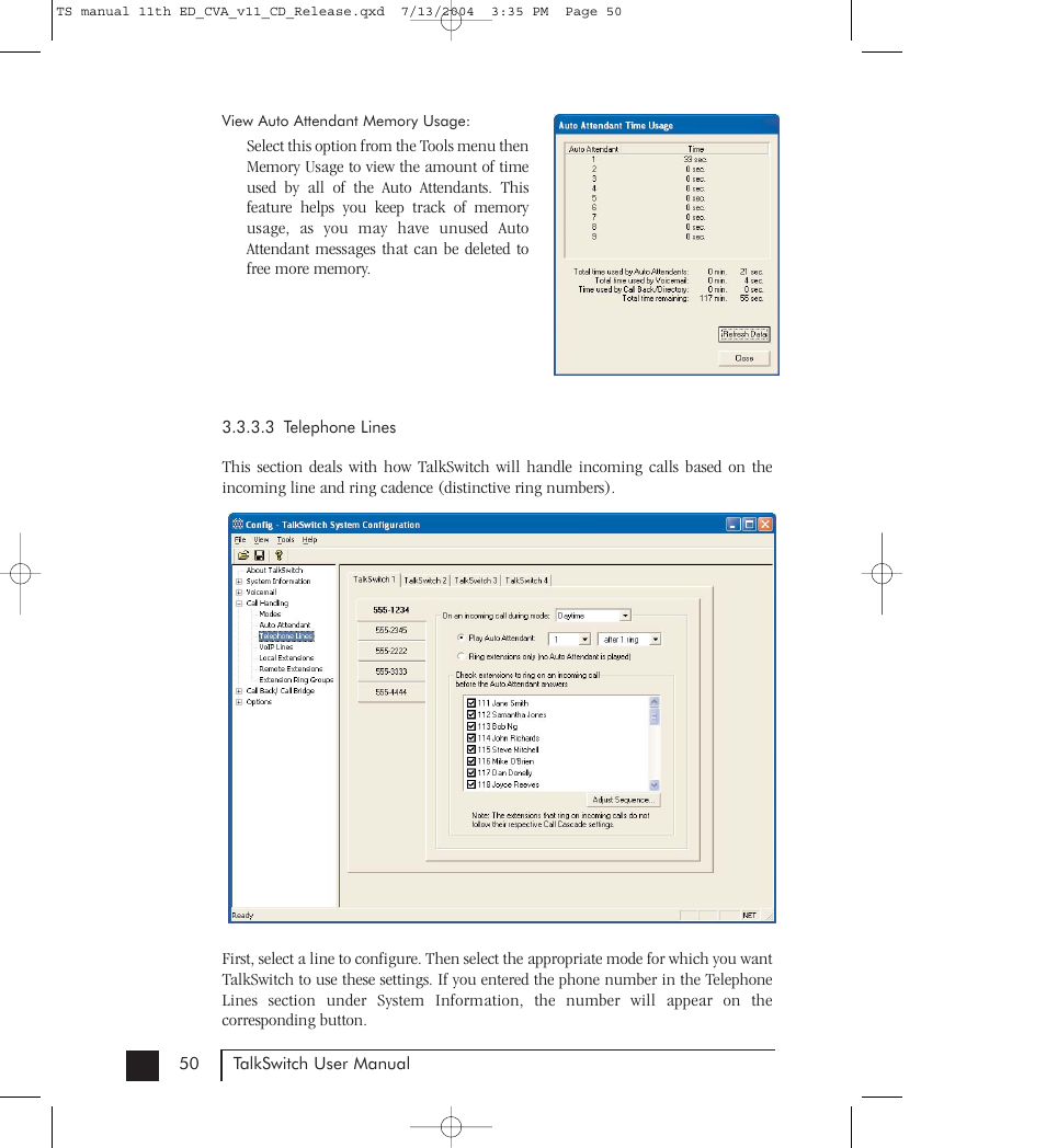 Talkswitch 48-CVA User Manual | Page 60 / 148