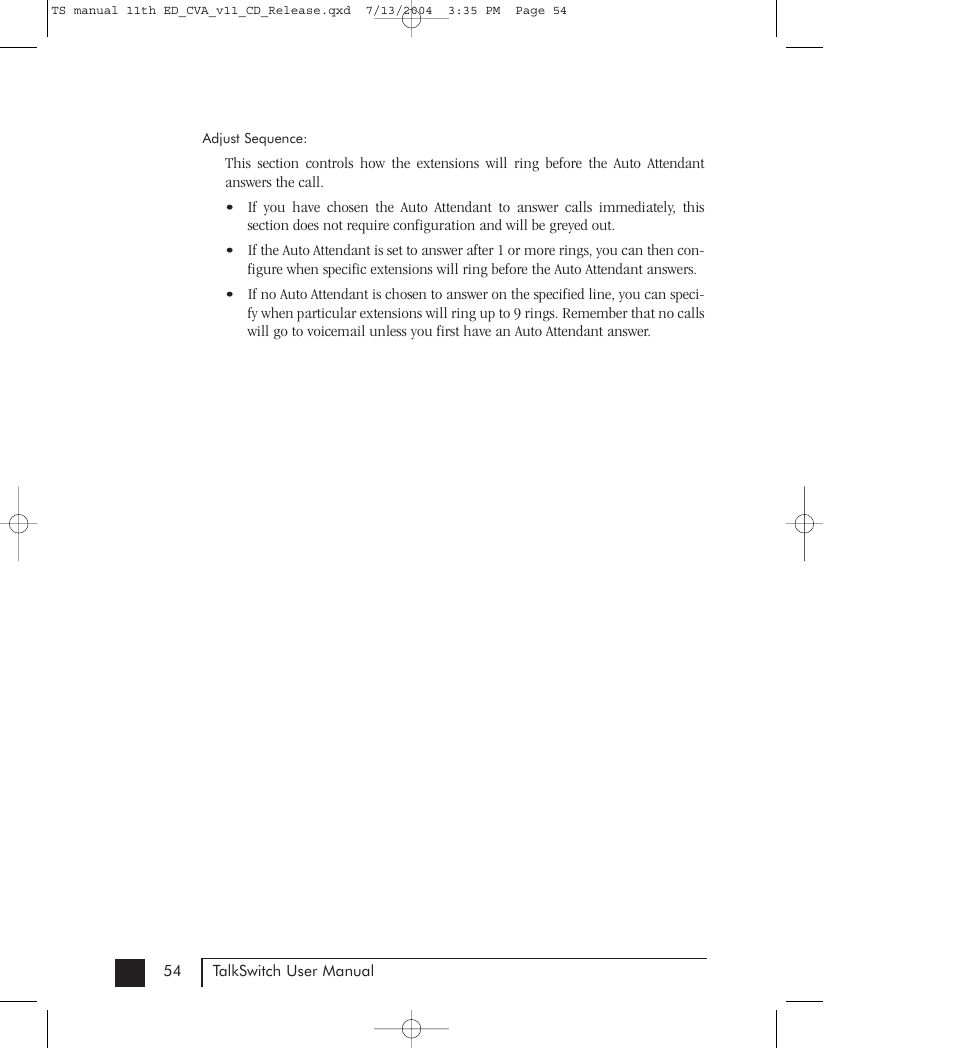 Talkswitch 48-CVA User Manual | Page 64 / 148