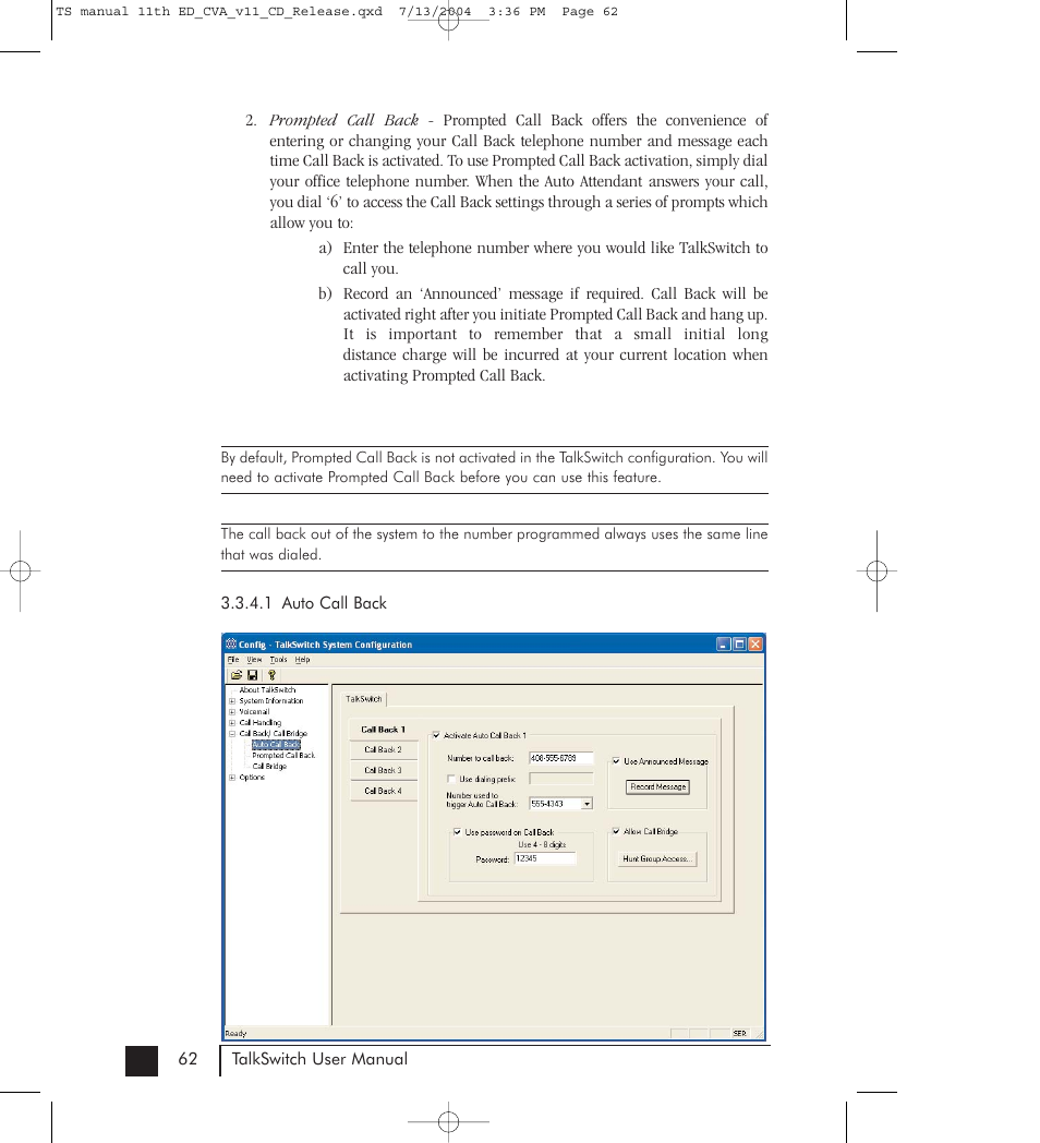 Talkswitch 48-CVA User Manual | Page 72 / 148