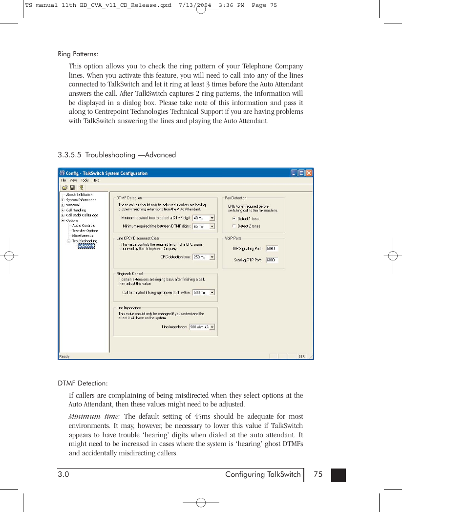 Talkswitch 48-CVA User Manual | Page 85 / 148