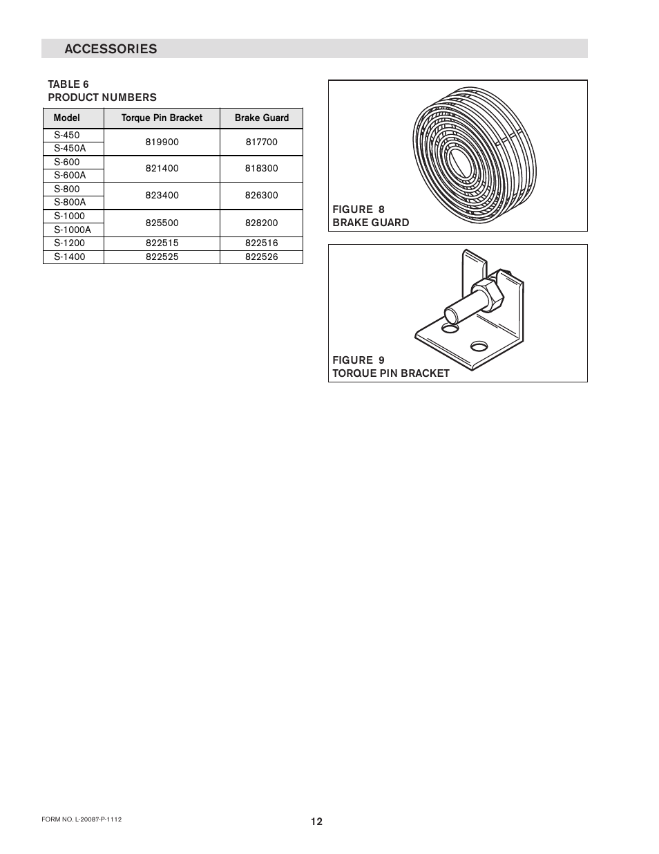 Accessories | Nexen S-450 827801 User Manual | Page 12 / 14