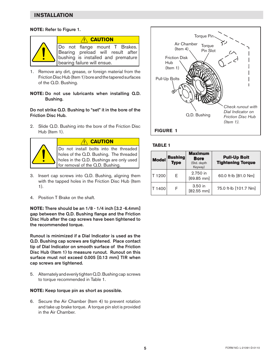 Installation | Nexen S-1200 822517 User Manual | Page 5 / 13