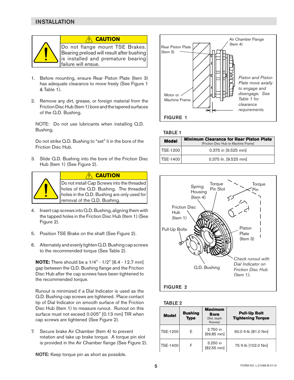 Installation | Nexen SSE-1200 822729 User Manual | Page 5 / 14