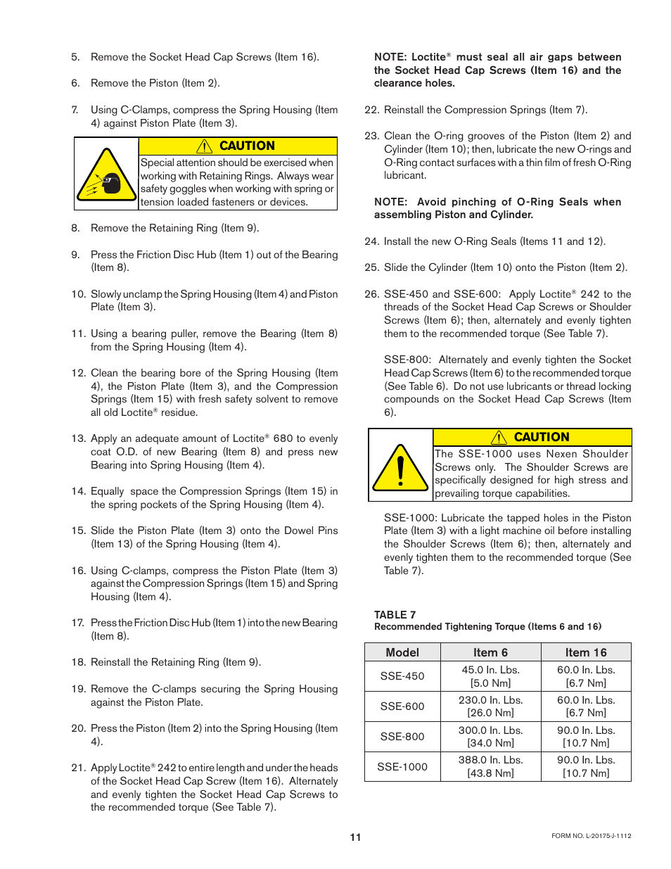 Nexen SSE-1000 822530 User Manual | Page 11 / 14