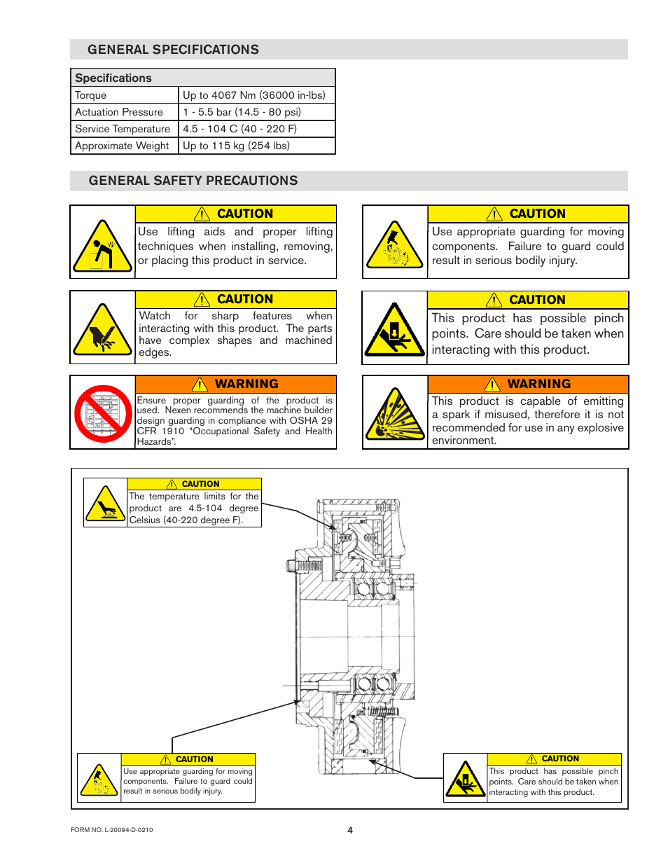 Nexen DPB-09T 960003 User Manual | Page 4 / 13