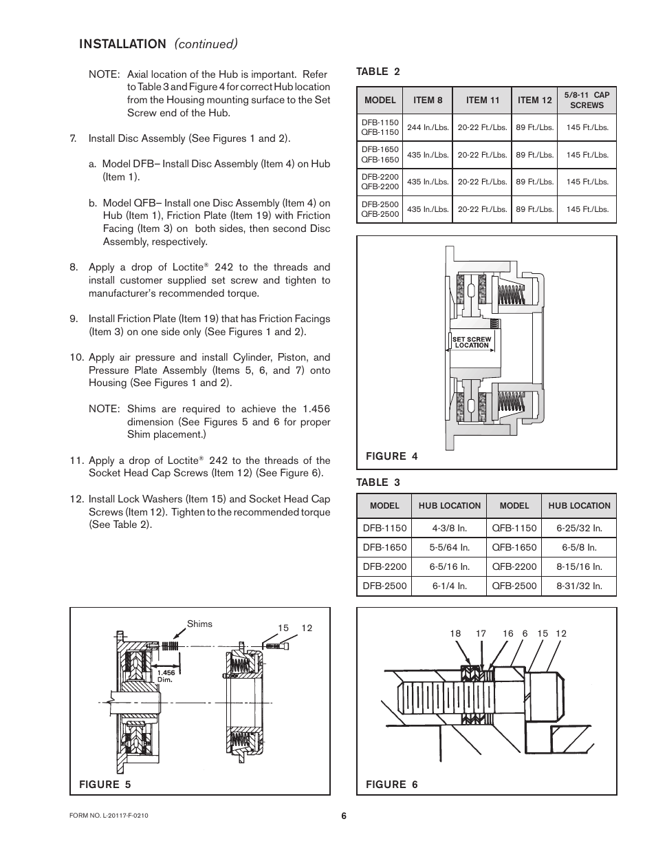 Installation (continued) | Nexen QFB-2500 964086 User Manual | Page 6 / 14