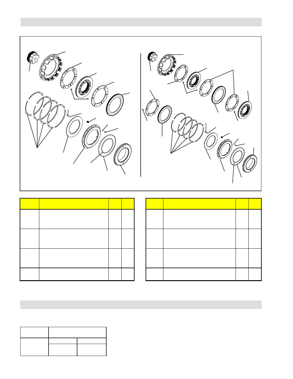 Parts list, Component product numbers, Dfb qfb | Friction facing kits | Nexen QFB-2200 963999 User Manual | Page 10 / 11