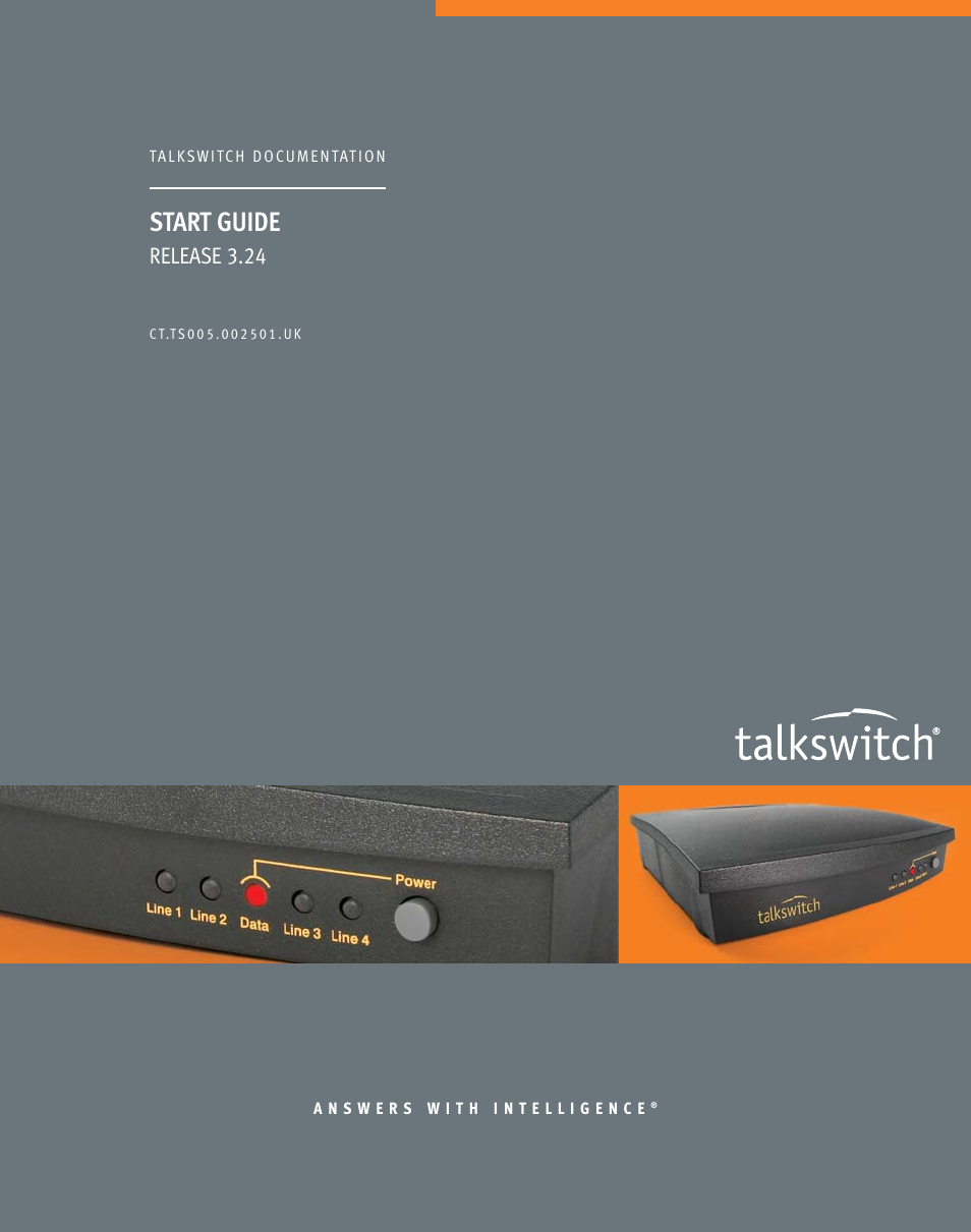 Talkswitch CT.TS005.002501.UK User Manual | 16 pages
