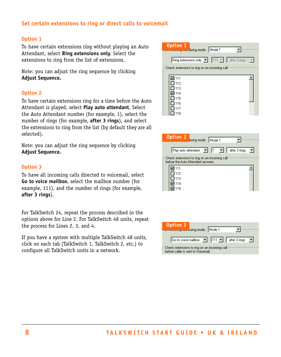 Talkswitch CT.TS005.002501.UK User Manual | Page 9 / 16