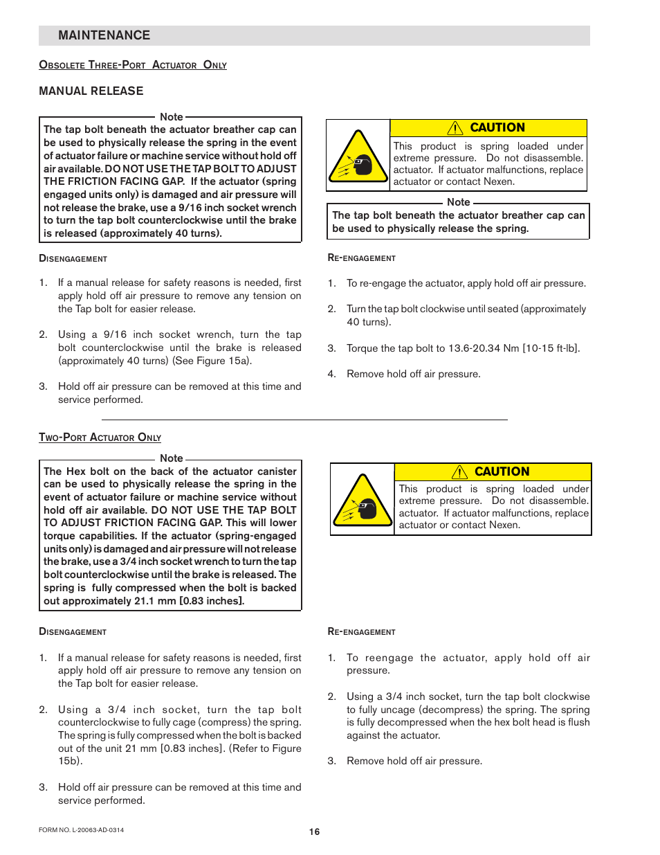 Nexen BD 933507 User Manual | Page 16 / 21