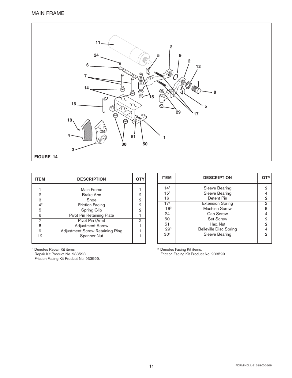 Main frame | Nexen BD 933702 User Manual | Page 11 / 12