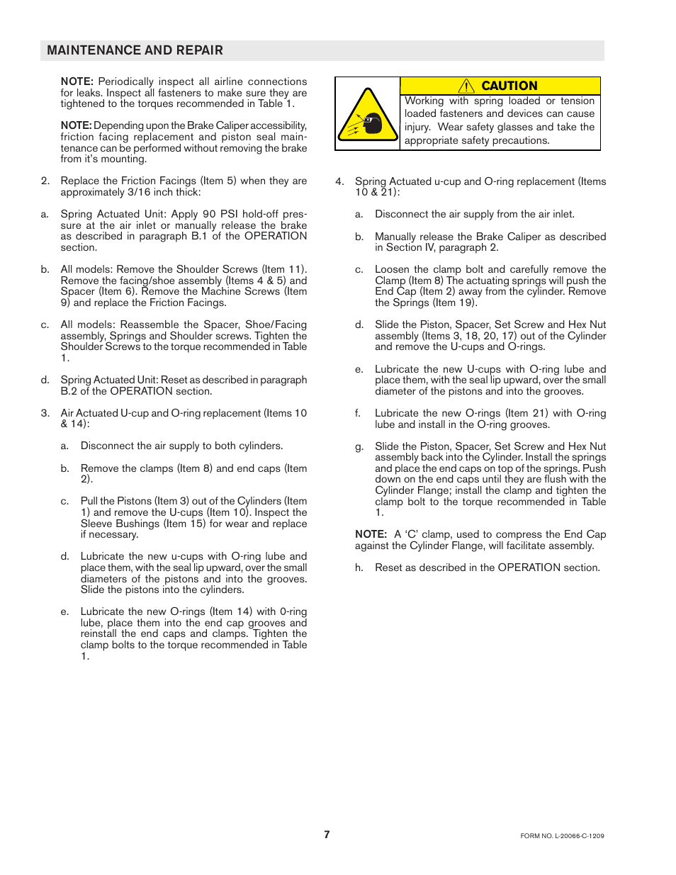 Nexen BC288A 835200 User Manual | Page 7 / 9