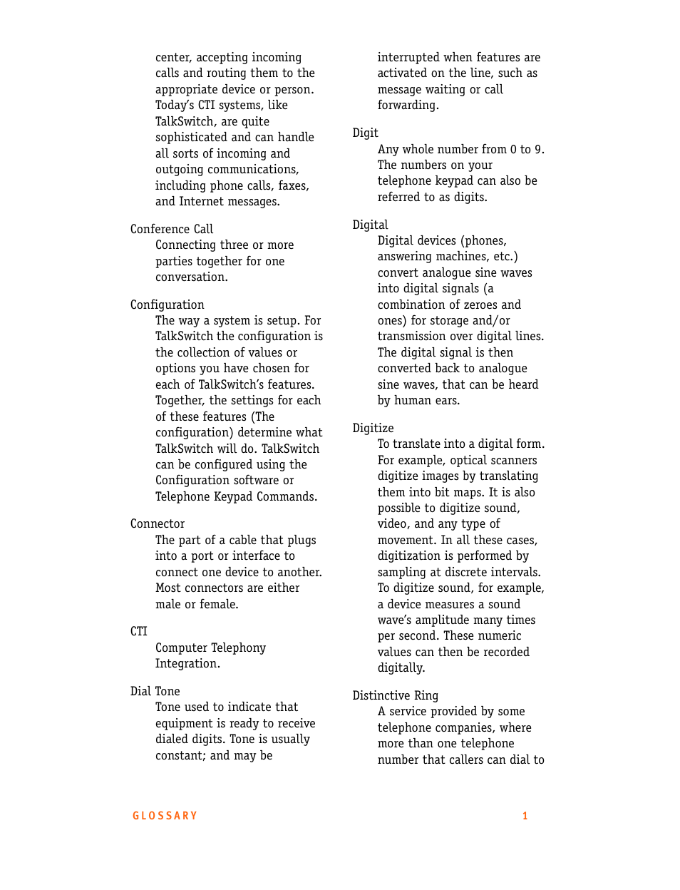 Talkswitch CT.TS005.001101.UK User Manual | Page 169 / 174