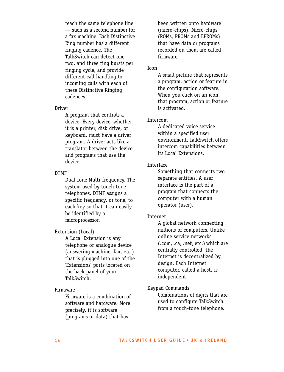 Talkswitch CT.TS005.001101.UK User Manual | Page 170 / 174