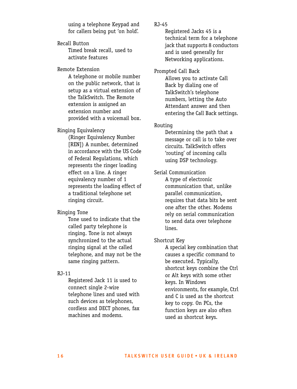 Talkswitch CT.TS005.001101.UK User Manual | Page 172 / 174