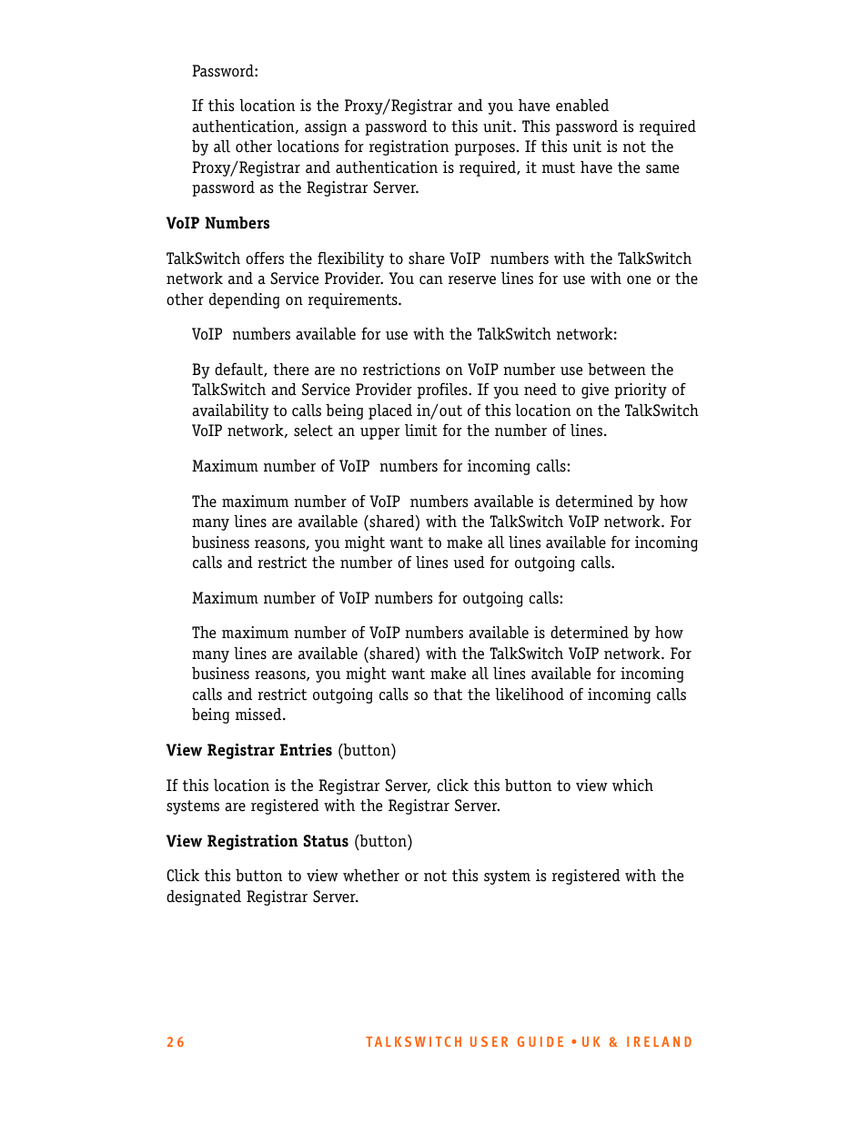 Talkswitch CT.TS005.001101.UK User Manual | Page 34 / 174
