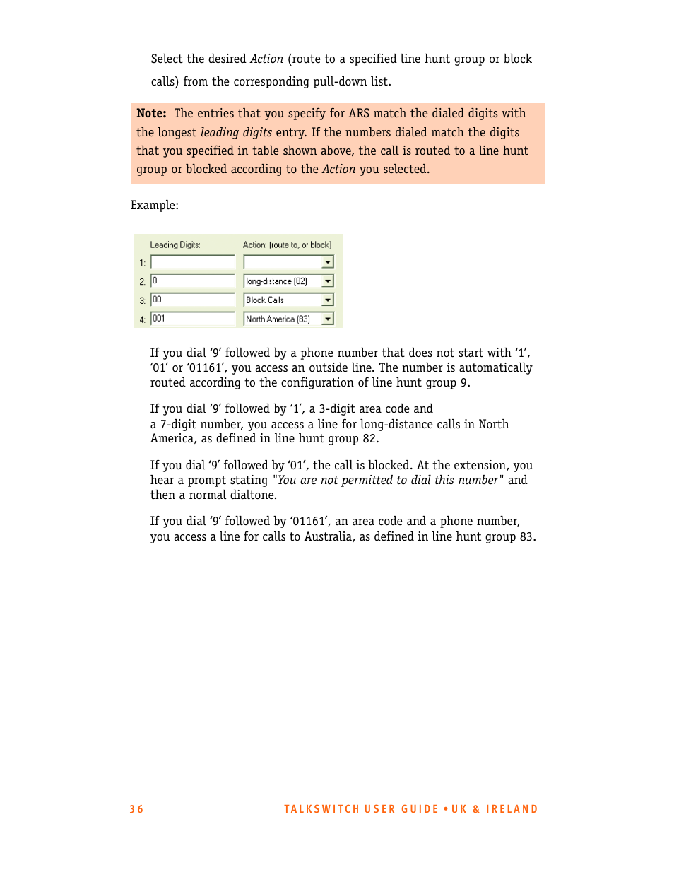 Talkswitch CT.TS005.001101.UK User Manual | Page 44 / 174
